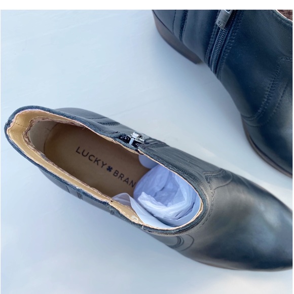 Lucky Brand Black Ankle Boots 8.5 - Picture 8 of 10